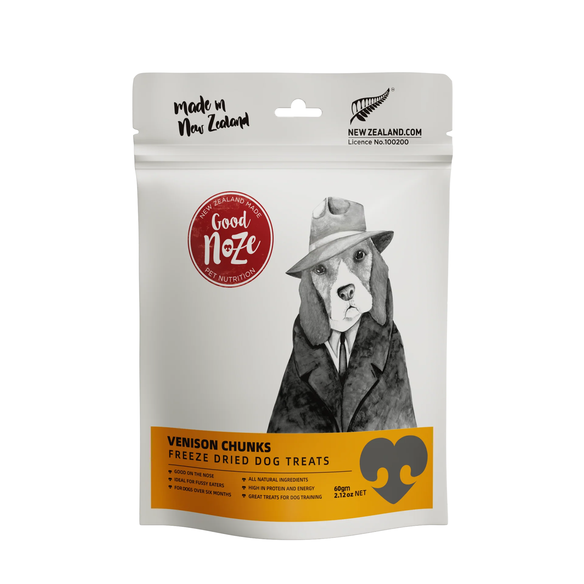 Good Noze Freeze Dried Venison Chunks 60gm