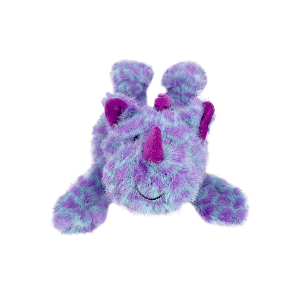 Snuggle Friends Flatties- Purple Rhino - Image 3